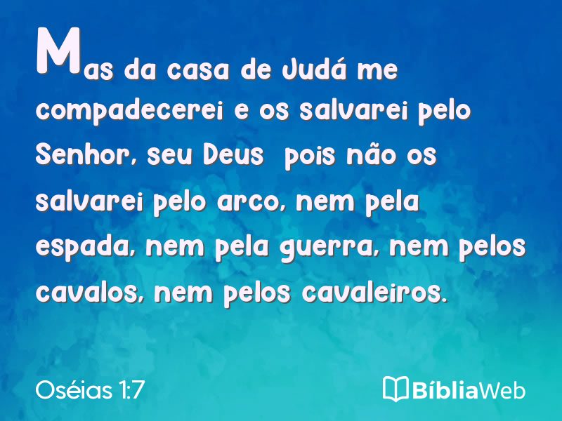 Oséias 1:7 em imagem para compartilhar