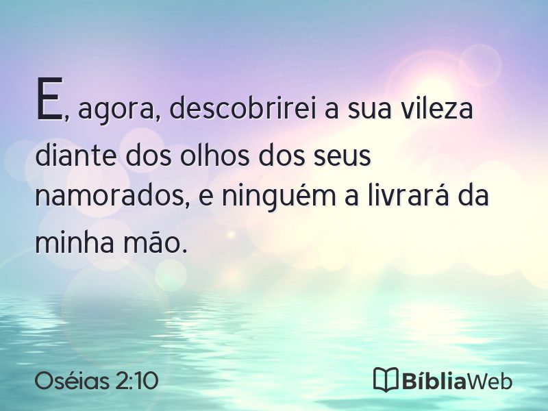 Oséias 2:10 em imagem para compartilhar