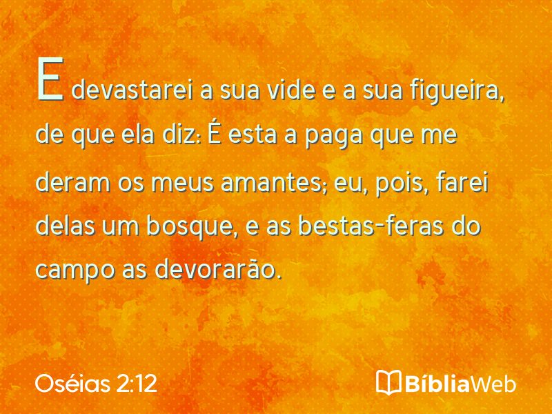 Oséias 2:12 em imagem para compartilhar