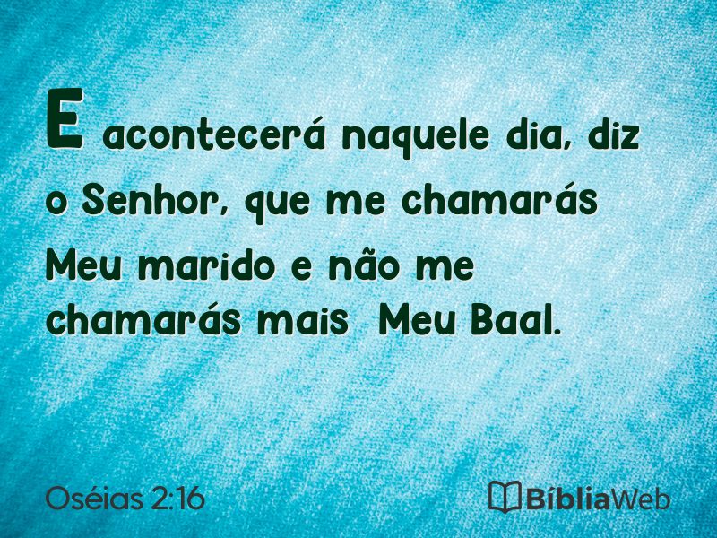 Oséias 2:16 em imagem para compartilhar