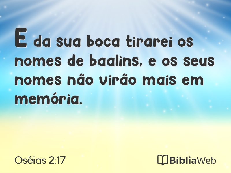 Oséias 2:17 em imagem para compartilhar