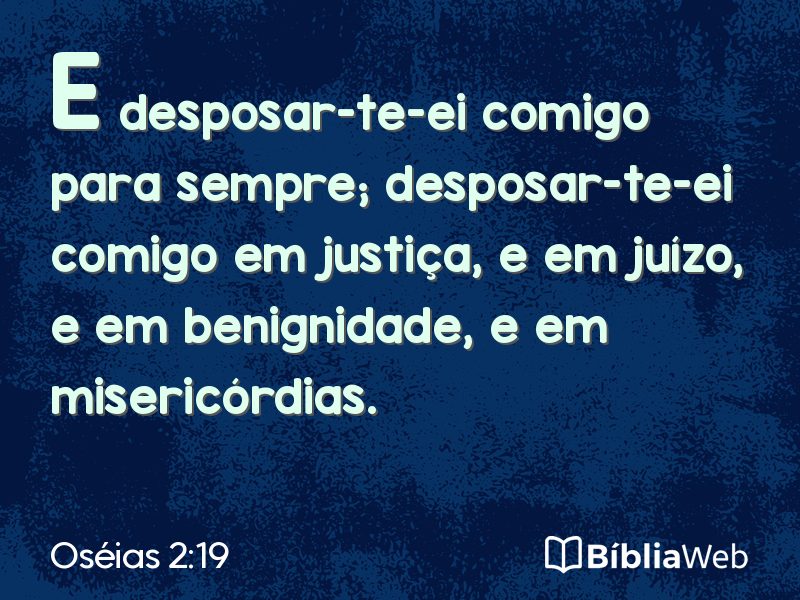 Oséias 2:19 em imagem para compartilhar