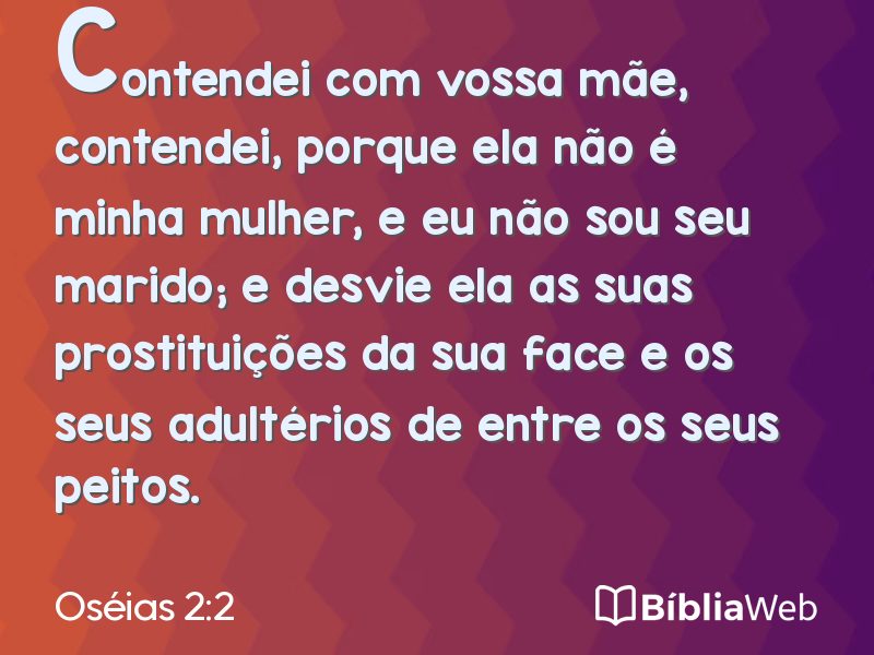 Oséias 2:2 em imagem para compartilhar