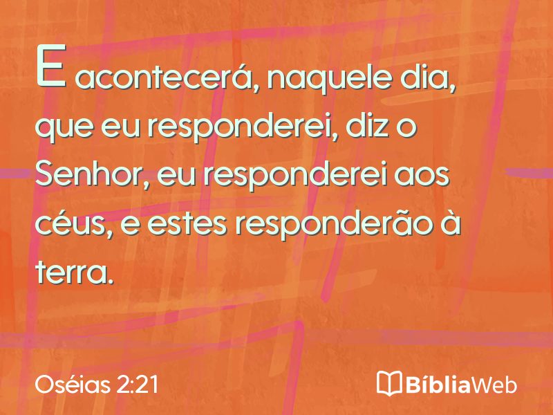Oséias 2:21 em imagem para compartilhar