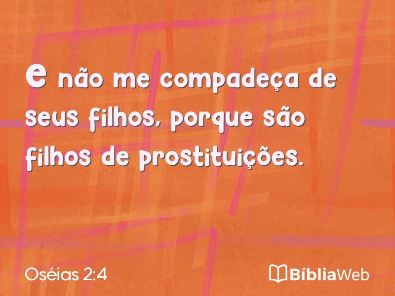 Oséias 2:4 em imagem para compartilhar