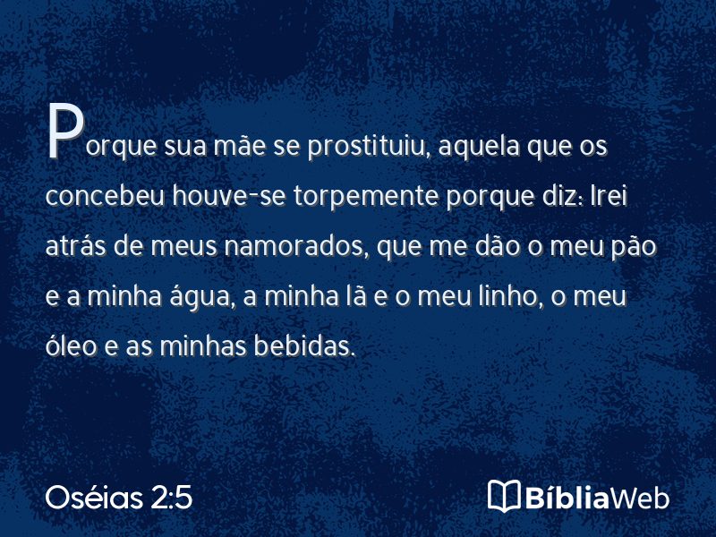 Oséias 2:5 em imagem para compartilhar