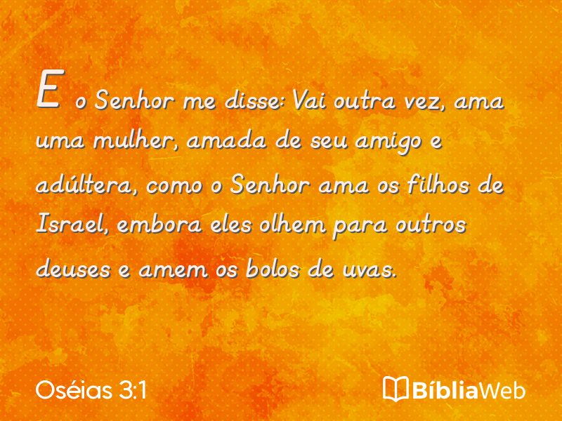 Oséias 3:1 em imagem para compartilhar