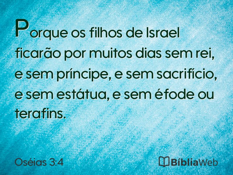 Oséias 3:4 em imagem para compartilhar