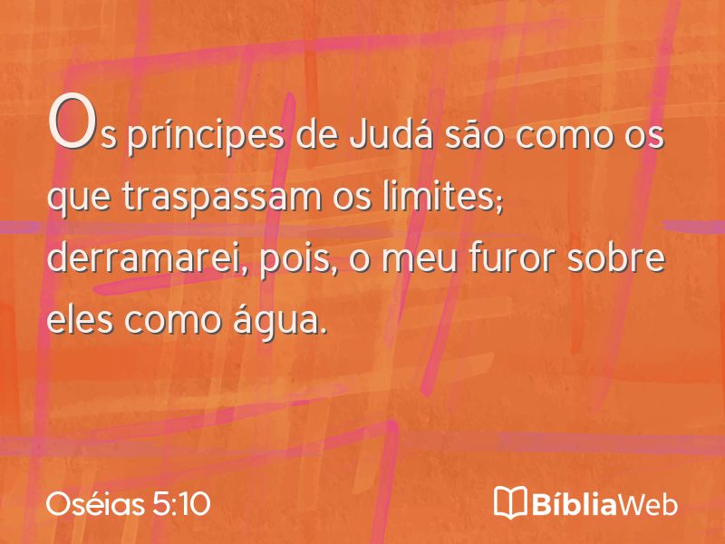 Oséias 5:10 em imagem para compartilhar
