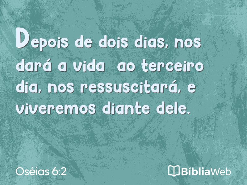 Oséias 6:2 em imagem para compartilhar