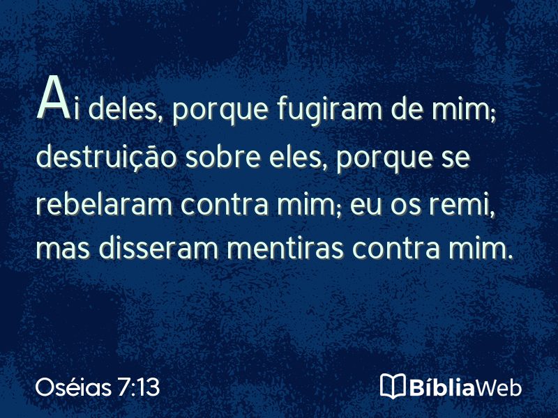 Oséias 7:13 em imagem para compartilhar