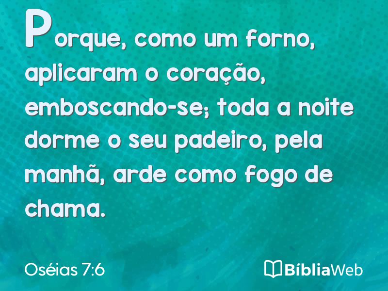 Oséias 7:6 em imagem para compartilhar