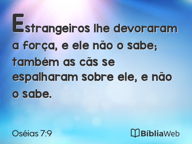Oséias 7:9 em imagem para compartilhar