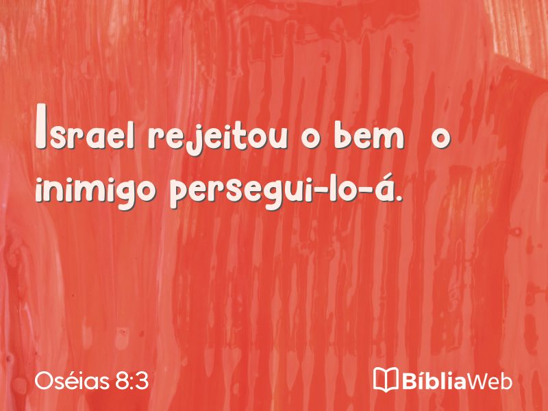 Oséias 8:3 em imagem para compartilhar