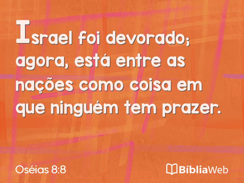 Oséias 8:8 em imagem para compartilhar