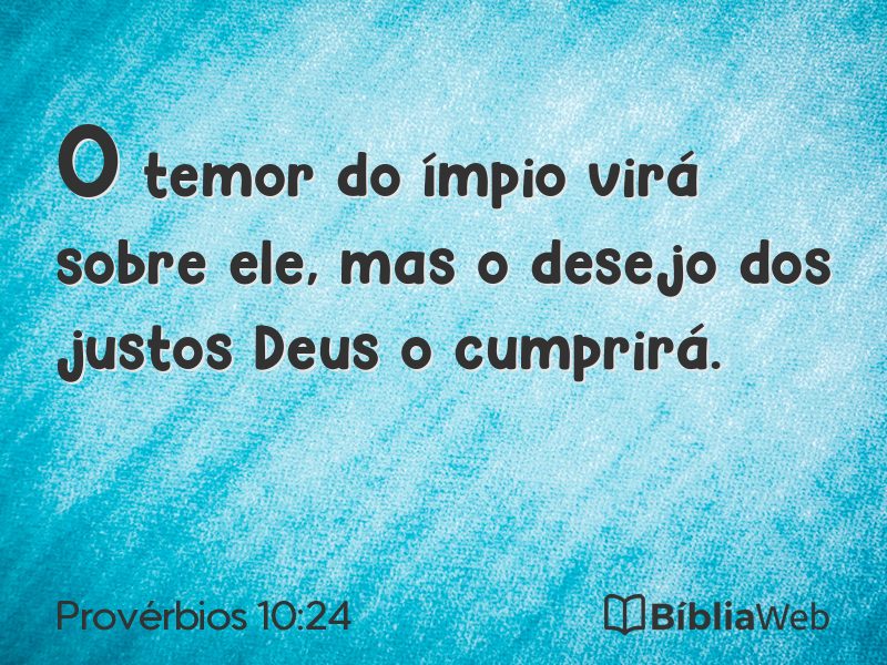 Provérbios 10:24 em imagem para compartilhar