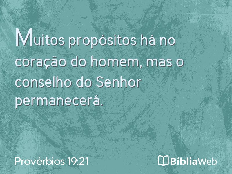 Provérbios 19:21 em imagem para compartilhar