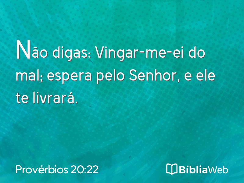 Provérbios 20:22 em imagem para compartilhar