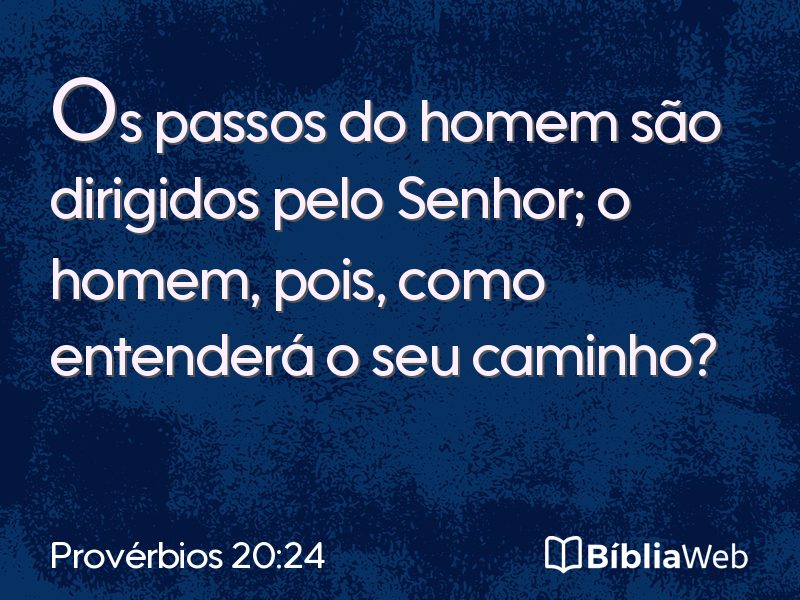 Provérbios 20:24 em imagem para compartilhar