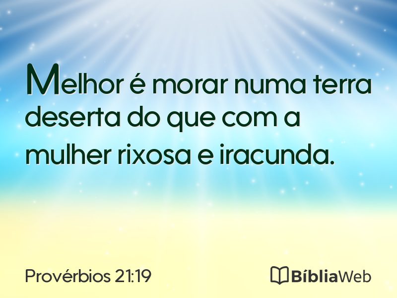 Provérbios 21:19 em imagem para compartilhar