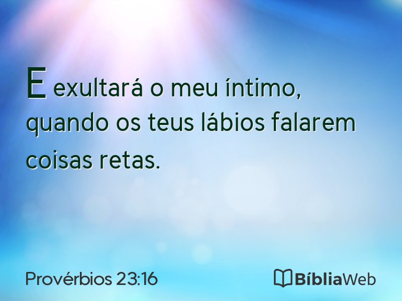 Provérbios 23:16 em imagem para compartilhar
