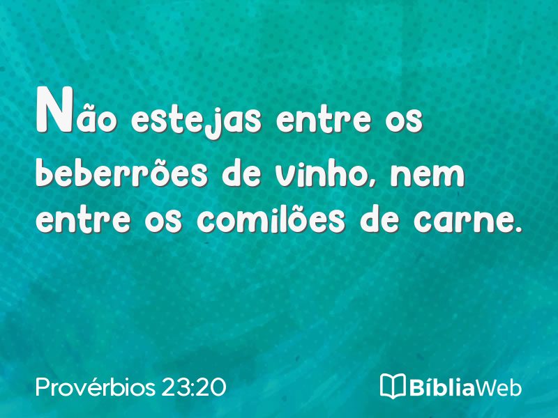 Provérbios 23:20 em imagem para compartilhar