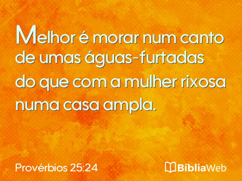 Provérbios 25:24 em imagem para compartilhar