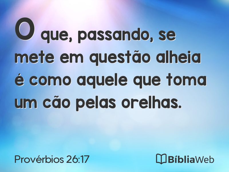 Provérbios 26:17 em imagem para compartilhar