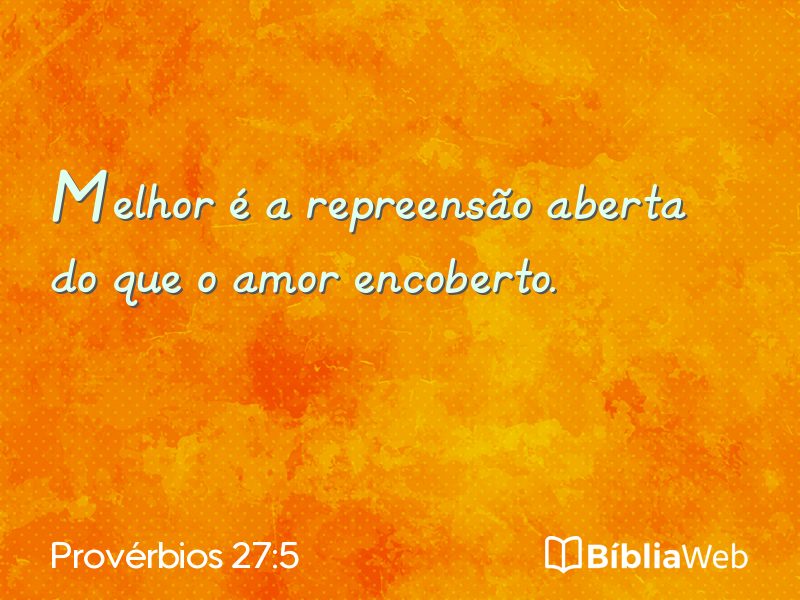 Provérbios 27:5 em imagem para compartilhar