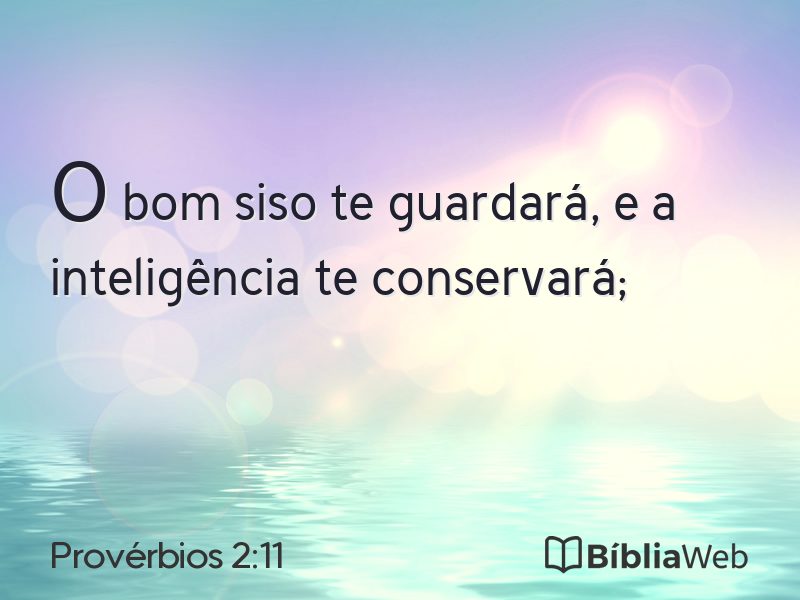 Provérbios 2:11 em imagem para compartilhar