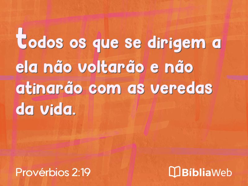 Provérbios 2:19 em imagem para compartilhar