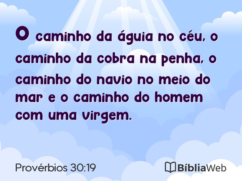 Provérbios 30:19 em imagem para compartilhar