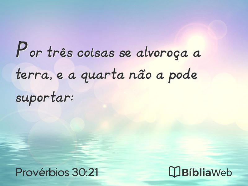 Provérbios 30:21 em imagem para compartilhar