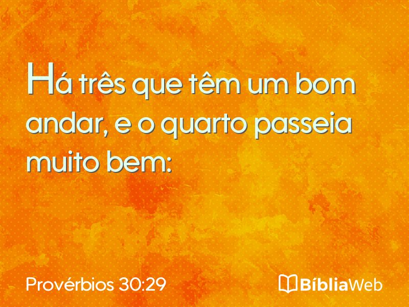Provérbios 30:29 em imagem para compartilhar