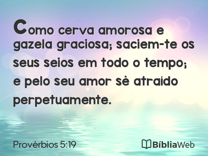Provérbios 5:19 em imagem para compartilhar