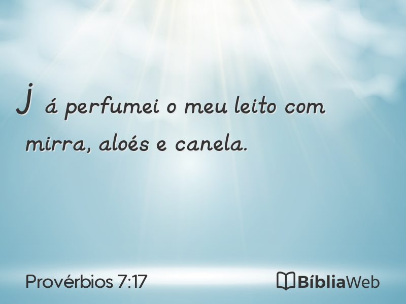 Provérbios 7:17 em imagem para compartilhar