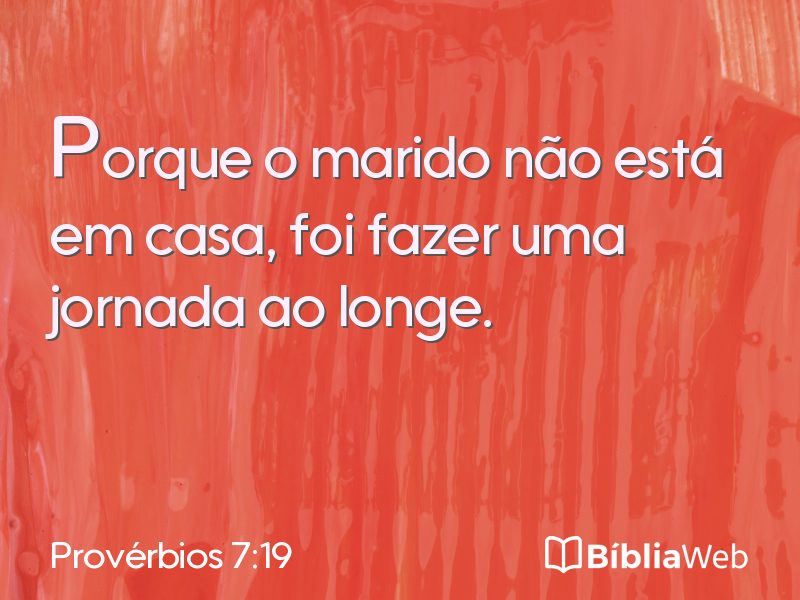 Provérbios 7:19 em imagem para compartilhar