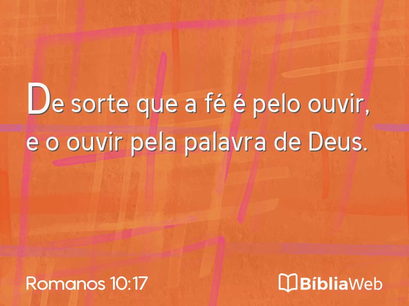 Romanos 10:17 em imagem para compartilhar