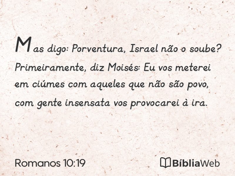 Romanos 10:19 em imagem para compartilhar