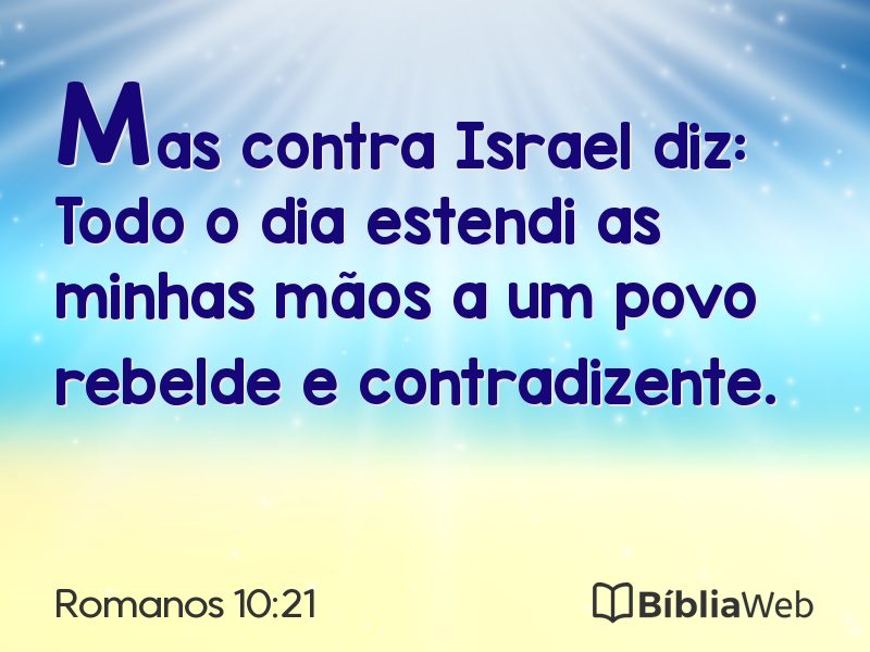 Romanos 10:21 em imagem para compartilhar
