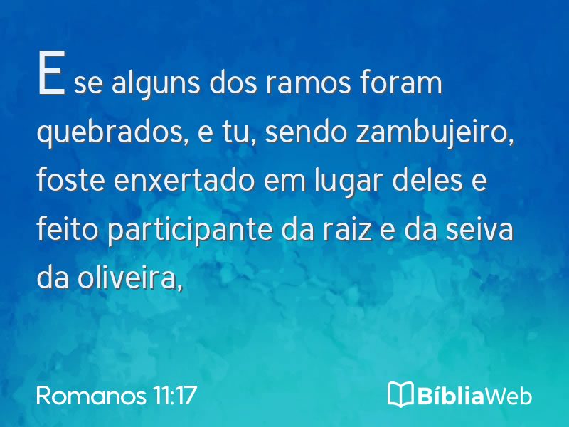 Romanos 11:17 em imagem para compartilhar