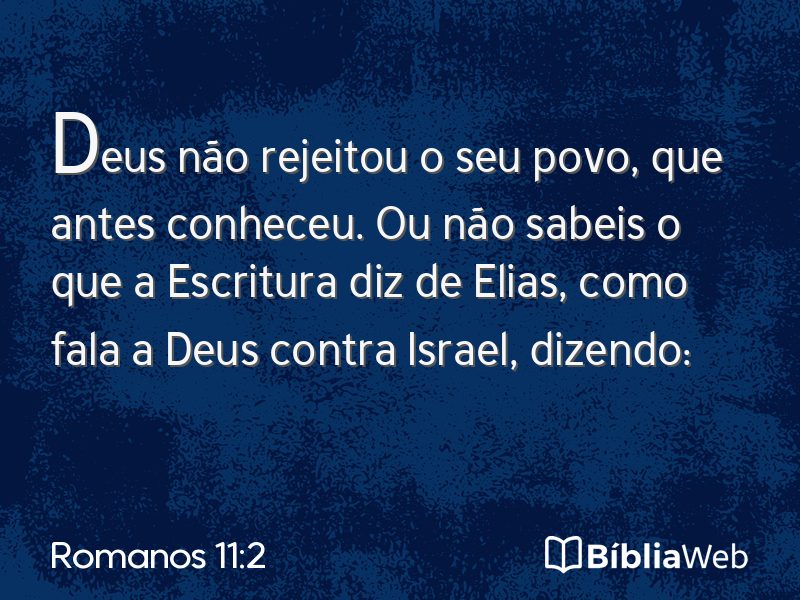 Romanos 11:2 em imagem para compartilhar