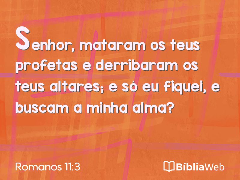 Romanos 11:3 em imagem para compartilhar
