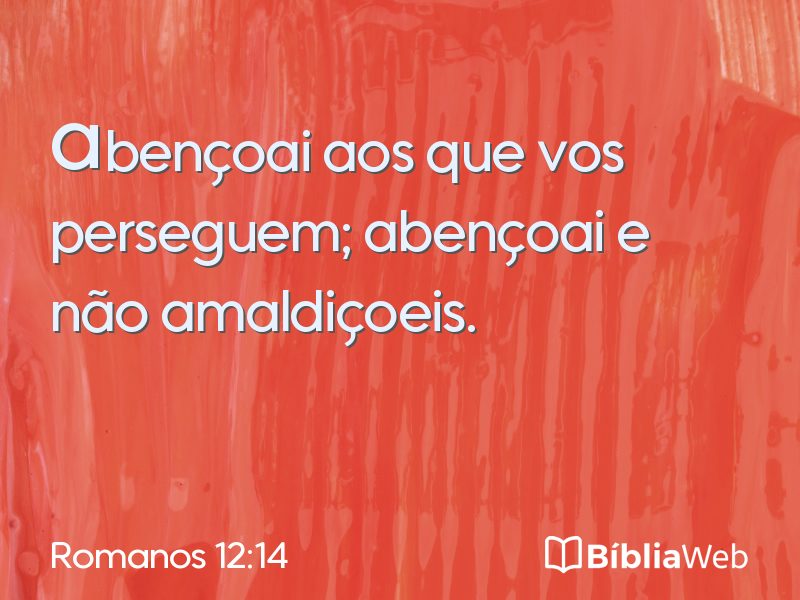 Romanos 12:14 em imagem para compartilhar