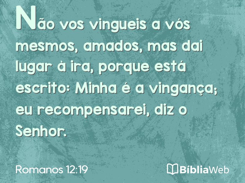 Romanos 12:19 em imagem para compartilhar