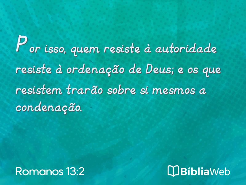 Romanos 13:2 em imagem para compartilhar