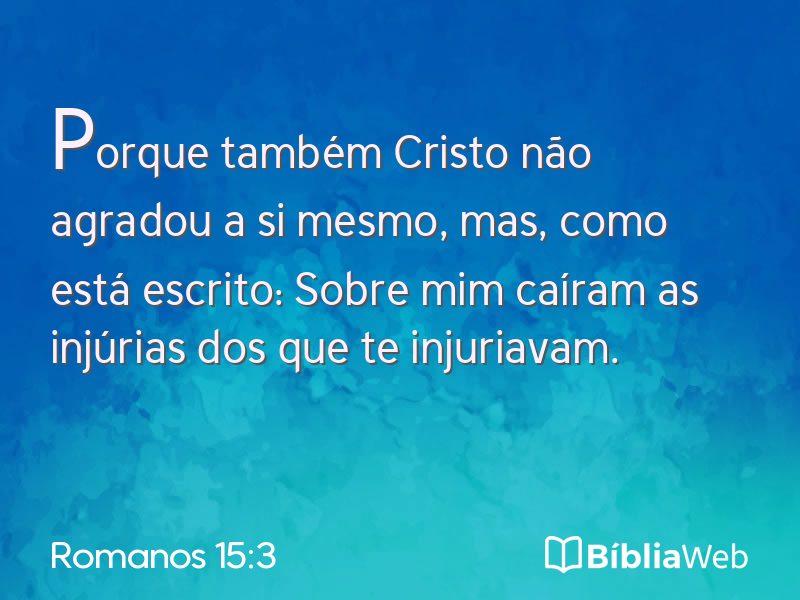 Romanos 15:3 em imagem para compartilhar