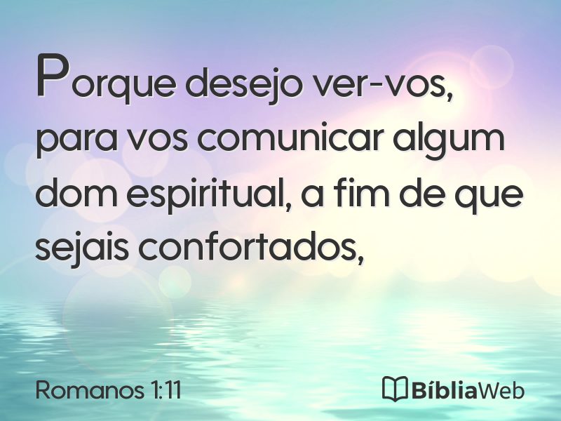 Romanos 1:11 em imagem para compartilhar