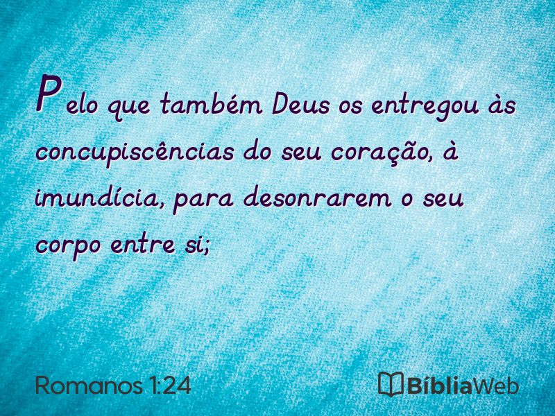 Romanos 1:24 em imagem para compartilhar