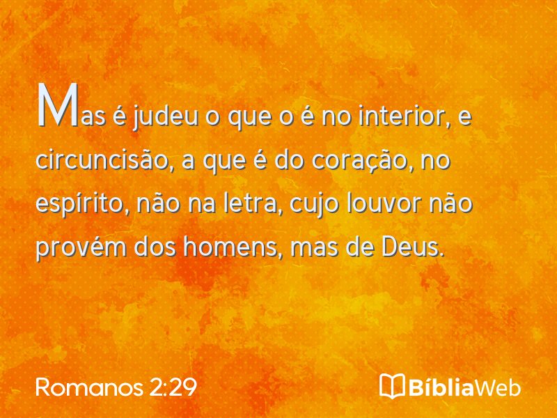 Romanos 2:29 em imagem para compartilhar
